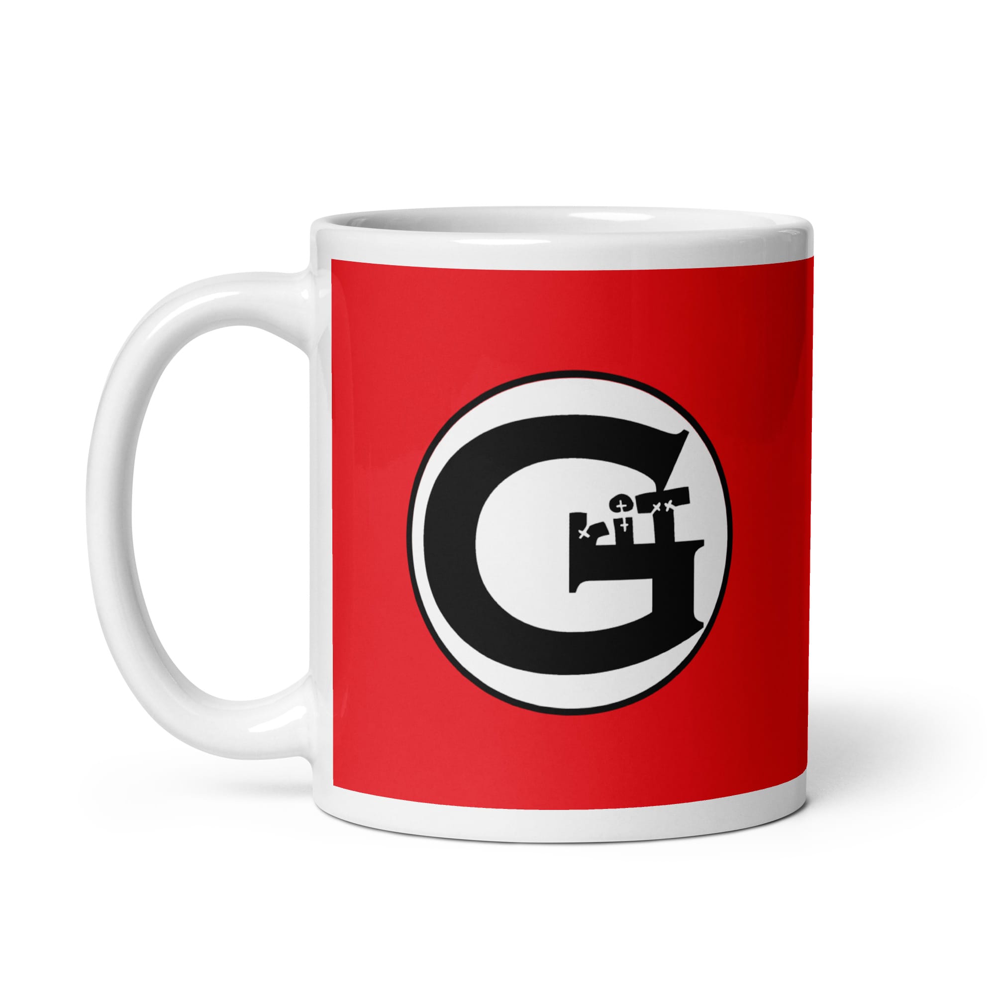 GRIT Red Glossy Mug 11oz - Image 2